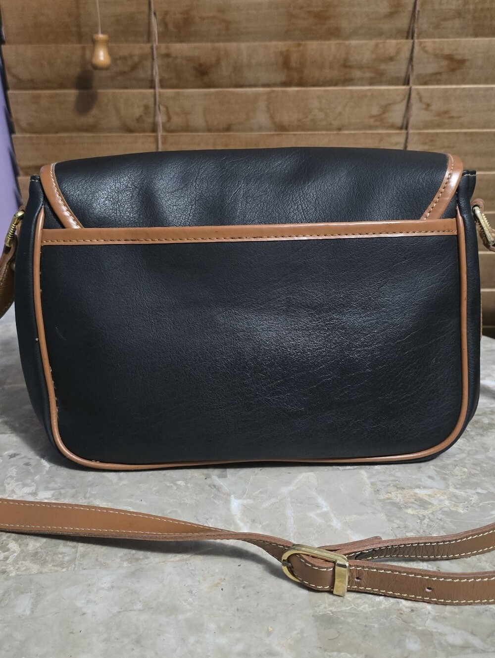 Paco Casa Black and Brown Multi-flap Multi-Pocket Crossbody Bag - Picture 6 of 14